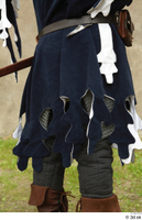  Photos Medieval Knight in cloth armor 3 Blue suit Medieval clothing leather shoes lower body skirt 0003.jpg